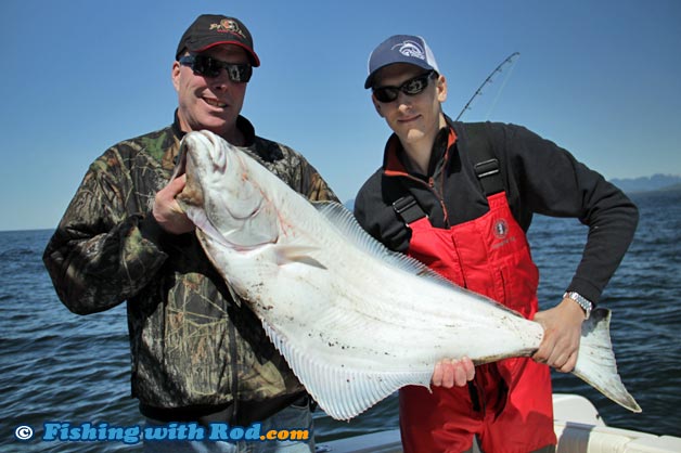 Big halibut fishing in Ucluelet BC Big halibut fishing in Ucluelet BC