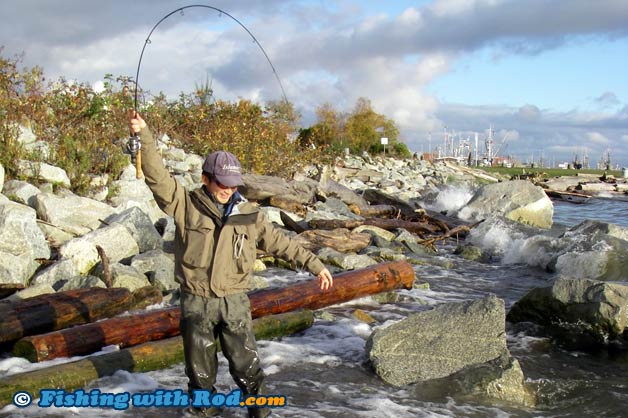 Fishing at Garry Point Park, Richmond Fishing at Garry Point Park, Richmond
