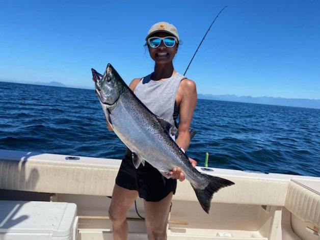 Chinook salmon fishing near Vancouver Chinook salmon fishing near Vancouver